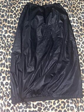 Vintage black utility maxi skirt